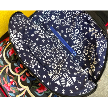 Peony - Handcrafted Vintage Ethnic Backpack Floral Embroidered Bag