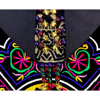 Mooras Handcrafted Vintage Ethnic Backpack Vine Embroidered Bag