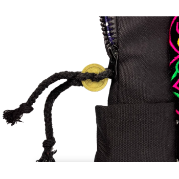 Mooras Handcrafted Vintage Ethnic Backpack Vine Embroidered Bag