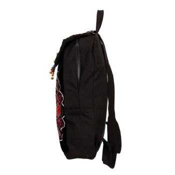 Mooras Handcrafted Vintage Ethnic Backpack Vine Embroidered Bag