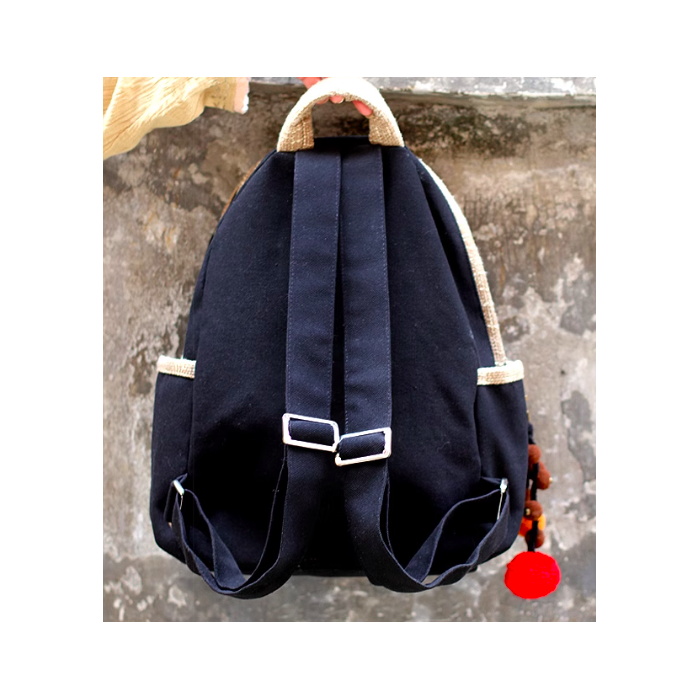 Mooras Handcrafted Vintage Ethnic Backpack Embroidered Bag Elephant