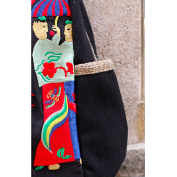 Mooras Handcrafted Vintage Ethnic Backpack Embroidered Bag Elephant