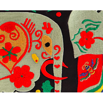 Mooras Handcrafted Vintage Ethnic Backpack Embroidered Bag Elephant
