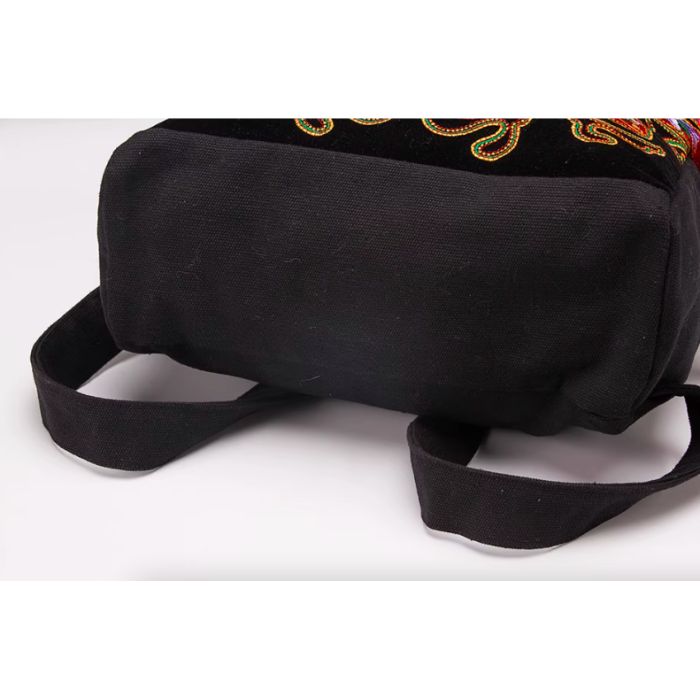 Mooras Handcrafted Vintage Ethnic Backpack Bee Embroidered Bag
