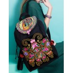 Mooras Handcrafted Vintage Ethnic Backpack Bee Embroidered Bag