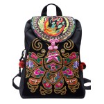 Mooras Handcrafted Vintage Ethnic Backpack Bee Embroidered Bag