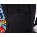 Mooras Handcrafted Vintage Ethnic Backpack Couple Fishes Embroidered Bag  - Jin Li