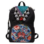 Mooras Handcrafted Vintage Ethnic Backpack Couple Fishes Embroidered Bag  - Jin Li