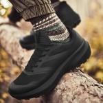 Outdoor Casual Walking Shoes Breathable Waterproof Anti-slip Lightweight Black