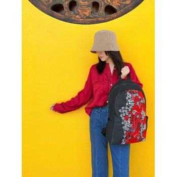 Mooras Handcrafted Vintage Ethnic Backpack Embroidered Bag - Phoenix & Dragon
