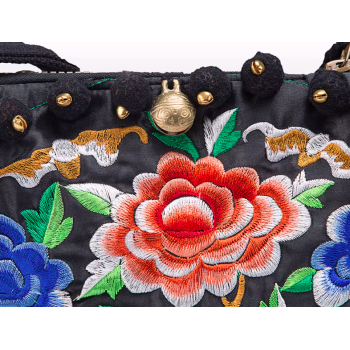 Mooras Handcrafted Ethnic Crossbody Bag Embroidered Bag - Lucky floral