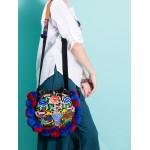 Mooras Handcrafted Ethnic Crossbody Bag Embroidered Bag - Lucky floral