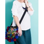 Mooras Handcrafted Ethnic Crossbody Bag Embroidered Bag - Lucky floral
