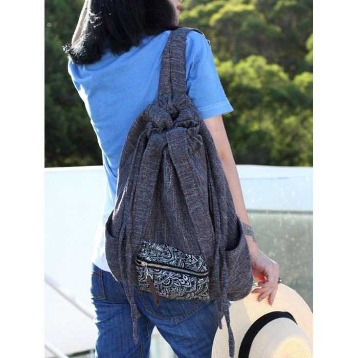 Mooras Handcrafted Vintage Ethnic Backpack Shoulder Bag