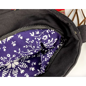 Mooras Handcrafted Vintage Ethnic Embroidered Tote Bag - Dragon