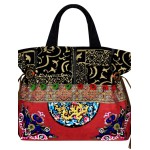 Mooras Handcrafted Vintage Ethnic Embroidered Tote Bag - Dragon