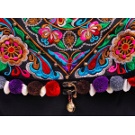 Mooras Handcrafted Vintage Ethnic Embroidered Tote Bag - Floral