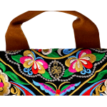 Mooras Handcrafted Vintage Ethnic Embroidered Tote Bag - Floral