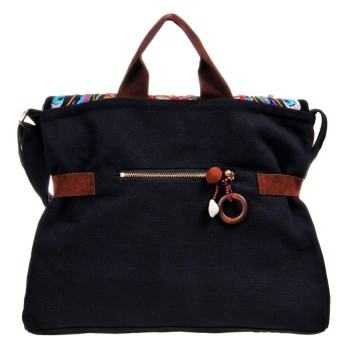 Mooras Handcrafted Vintage Ethnic Embroidered Tote Bag - Floral