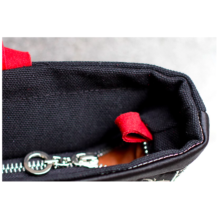 Mooras Handcrafted Vintage Ethnic Embroidered Tote Bag Red - Happiness