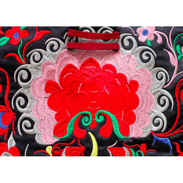Mooras Handcrafted Vintage Ethnic Embroidered Tote Bag - Joyous