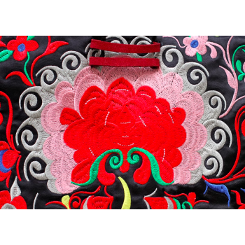 Mooras Handcrafted Vintage Ethnic Embroidered Tote Bag - Joyous