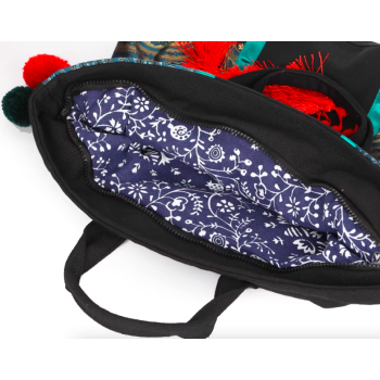 Mooras Handcrafted Bohemia Ethnic Embroidered Tote Bag, Gift for Mother