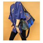 Mooras Handcrafted Vintage Ethnic Tote Bag Embroidery Canvas Bag Gift for mother grandma