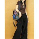 Mooras Handcrafted Vintage Ethnic Tote Bag Embroidery Canvas Bag Gift for mother grandma