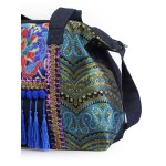 Mooras Handcrafted Vintage Ethnic Tote Bag Embroidery Canvas Bag Gift for mother grandma