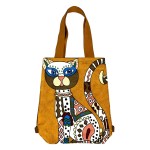 Handcrafted Fashion Ethnic Shoulder Bag Travel Bag Backpack - Lucky Cat