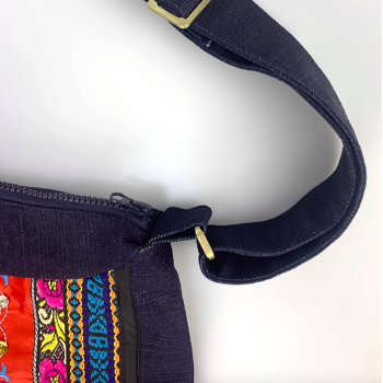 Mooras Handcrafted Vintage Ethnic Shoulder Bag Travel Bag - Floral