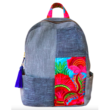 Handmade Ethnic Patchwork Embroidered Backpack | A Fashionable Choice for Travel That Combines Vintage Style and Practicality