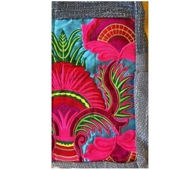 Handmade Ethnic Patchwork Embroidered Backpack | A Fashionable Choice for Travel That Combines Vintage Style and Practicality