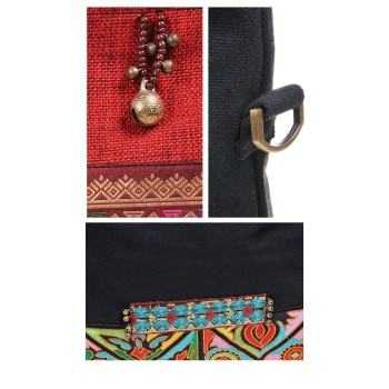 Ethnic-Style Embroidered Handmade Crossbody Bag | Colorful Fringe Decorations, Blending Individuality and Artistry