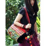 Ethnic-Style Embroidered Handmade Crossbody Bag | Colorful Fringe Decorations, Blending Individuality and Artistry