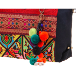 Ethnic-Style Embroidered Handmade Crossbody Bag | Colorful Fringe Decorations, Blending Individuality and Artistry