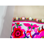 Mooras Hand-embroidered Ethnic Shoulder Bag | Colorful, Artistic Choice with Tassels and Beads