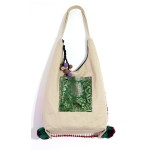 Mooras Hand-embroidered Ethnic Shoulder Bag | Colorful, Artistic Choice with Tassels and Beads
