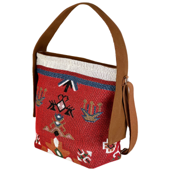 Mooras Ethnic-Style Wool Brocade Shoulder Bag | Totem Protection, Handcrafted Warmth, and Retro Charm