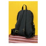 Mooras Hand-embroidered ethnic-style double bird flower branch canvas backpack | Oriental elegance, travel with ease