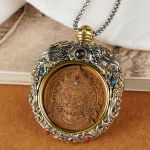 Mooras Hand-Carved Tibetan Buddhist Pendant Necklace - Thousand-Armed Avalokiteshvara
