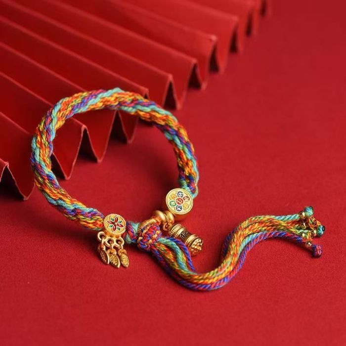 Mooras Tibetan Hand-Woven Bracelet - Reincarnation - Pendant Available