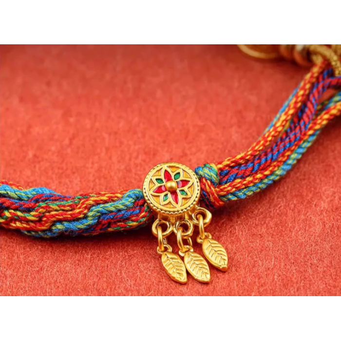Mooras Tibetan Hand-Woven Bracelet - Reincarnation - Pendant Available
