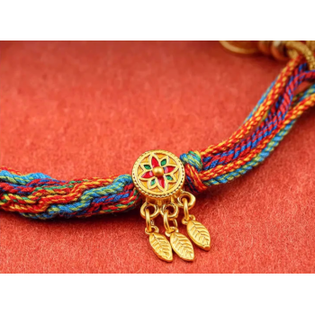 Mooras Tibetan Hand-Woven Bracelet - Reincarnation - Pendant Available