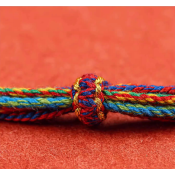 Mooras Tibetan Hand-Woven Bracelet - Reincarnation - Pendant Available
