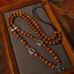 Natural Sandalwood Chain Tibetan Silver Thangka Pendant Replacement Chain