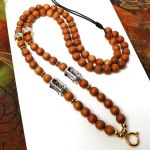 Natural Sandalwood Chain Tibetan Silver Thangka Pendant Replacement Chain
