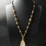 Natural Onyx Beads Chain Tibetan Style Thangka Pendant Replacement Chain